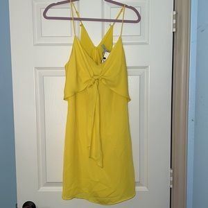Yellow mini dress